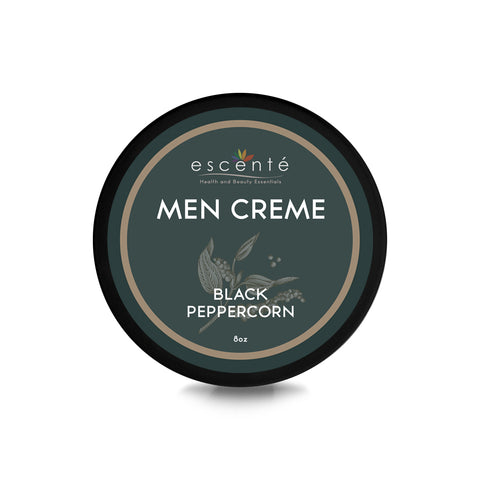 MEN Creme With Organic African Shea Butter - Black Peppercorn - 8oz